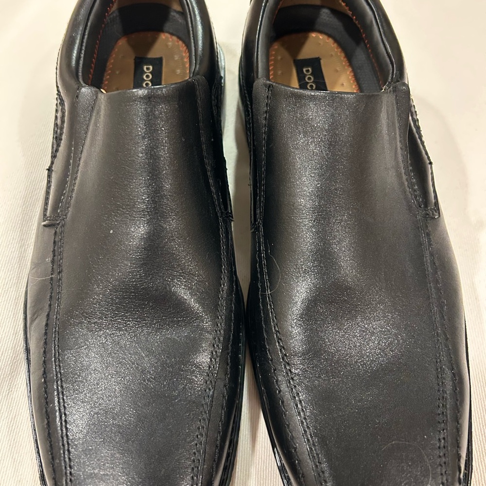 Men's Black Leather Loafers